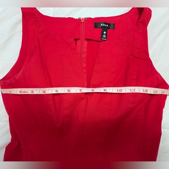 AQUA  Red Paneled Midi Dress in XS Size - Picture 11 of 11